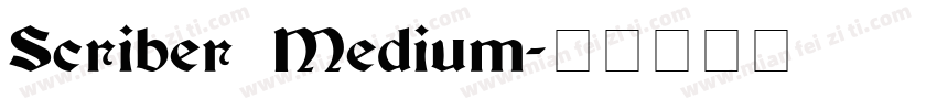 Scriber Medium字体转换